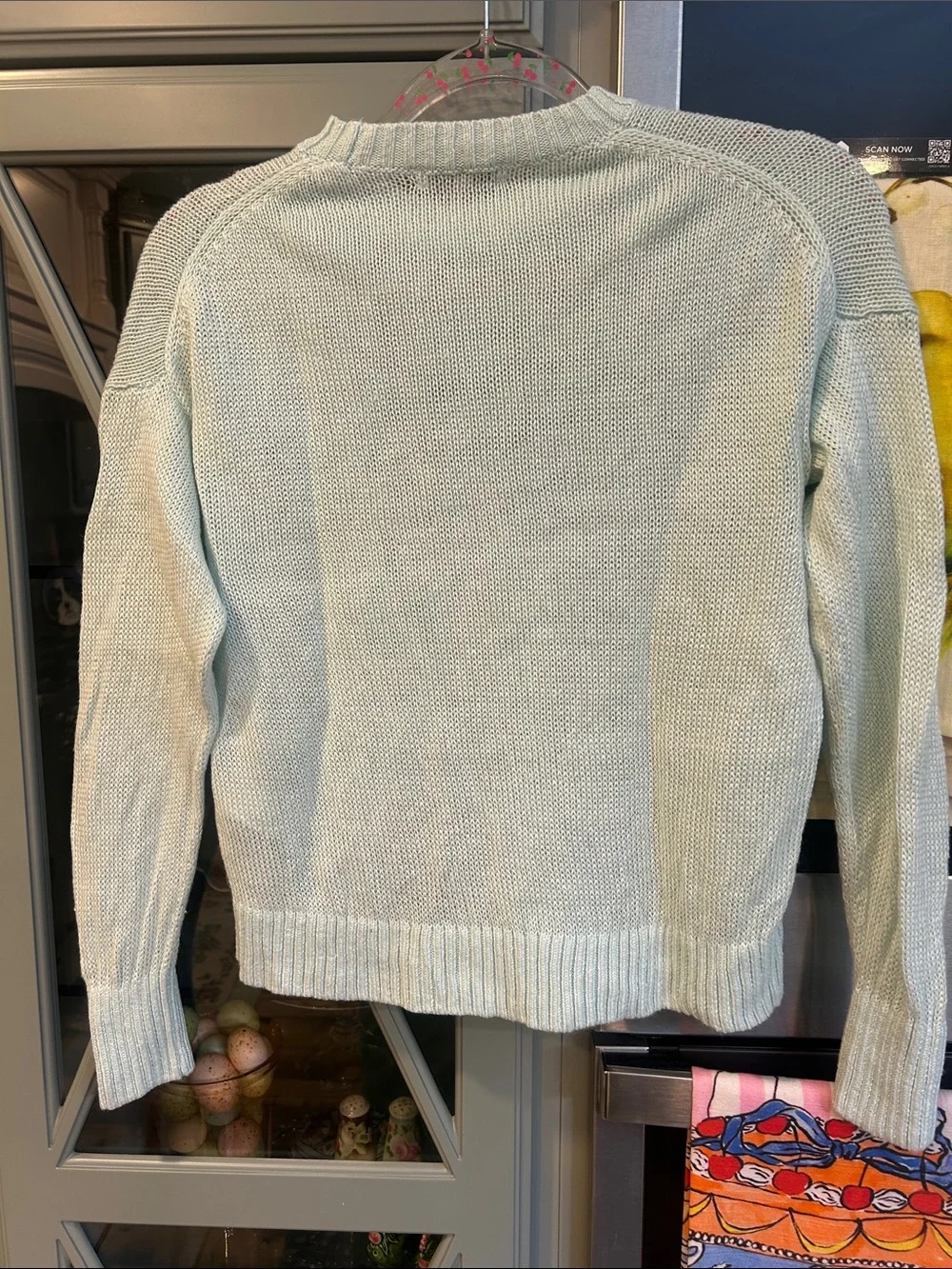 Madewell Pale Mint Cotton Crewneck Sweater